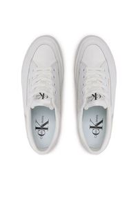 Calvin Klein Jeans Sneakersy Vulc Flatf Low Cut Mix Material YW0YW00864 Biały. Kolor: biały. Materiał: skóra #4