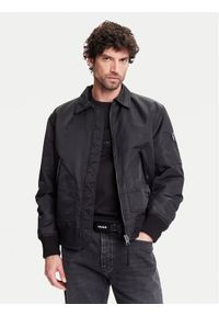 Hugo - HUGO Kurtka bomber Balamo2531 50541604 Czarny Regular Fit. Kolor: czarny. Materiał: syntetyk