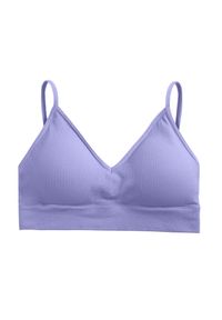 Intica - Braletka prążkowana elastyczna na co dzień Fatlinda. Kolor: niebieski. Materiał: prążkowany. Wzór: prążki