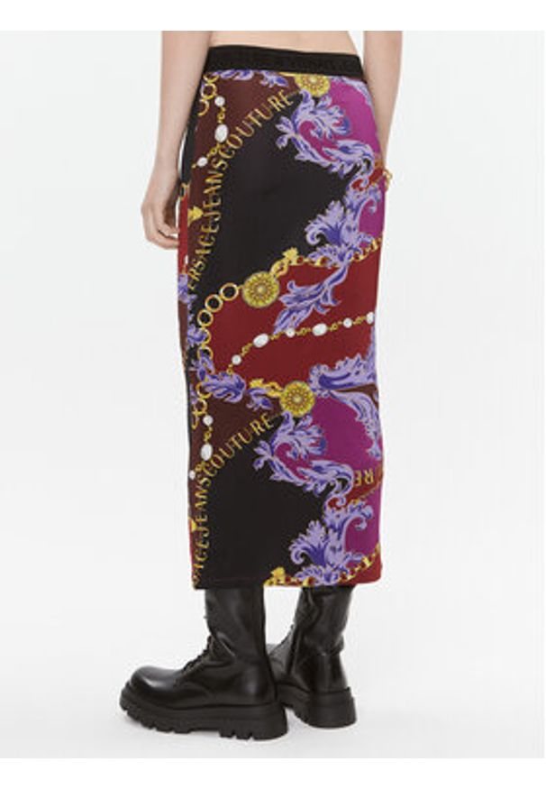 Versace Jeans Couture Spódnica ołówkowa 75HAE8A6 Kolorowy Slim Fit. Materiał: wiskoza. Wzór: kolorowy