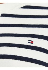 TOMMY HILFIGER - Tommy Hilfiger Kardigan Cable Fine WW0WW42370 Biały Regular Fit. Kolor: biały. Materiał: syntetyk #4