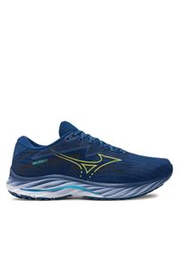 Mizuno Buty do biegania Wave Rider 27 J1GC2303 Granatowy. Kolor: niebieski. Materiał: materiał, mesh. Model: Mizuno Wave