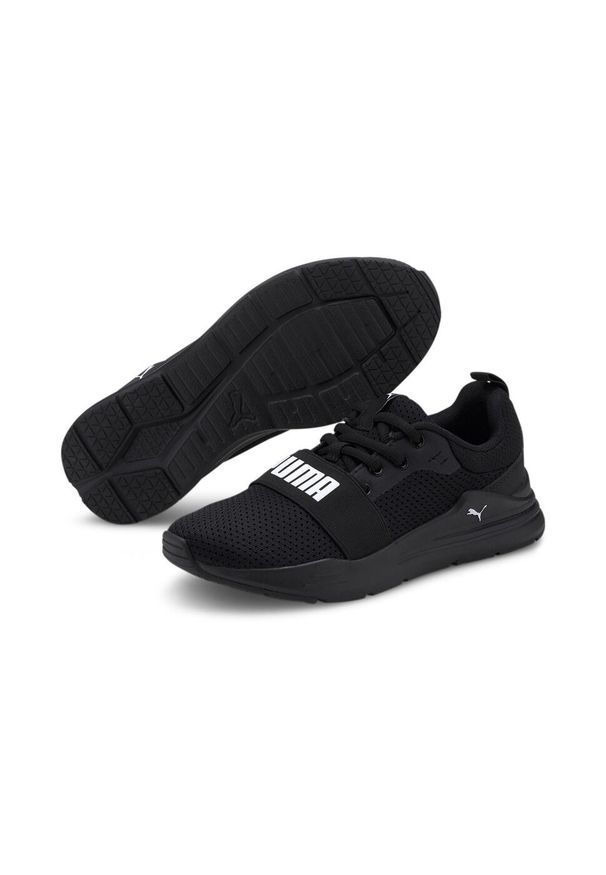Buty do chodzenia dla dzieci Puma Wired Run JR. Zapięcie: sznurówki. Kolor: biały, wielokolorowy, czarny. Materiał: materiał, syntetyk. Szerokość cholewki: normalna. Sport: turystyka piesza, bieganie