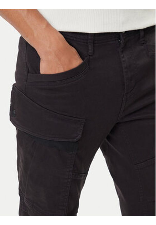 G-Star RAW - G-Star Raw Spodnie materiałowe 3D D26950-C106 Czarny Straight Fit. Kolor: czarny. Materiał: bawełna