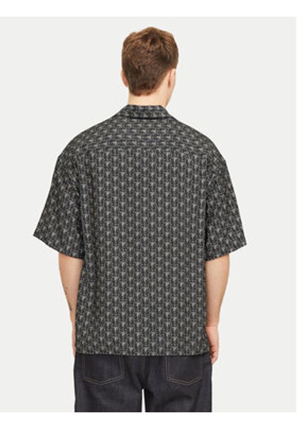 Jack & Jones - Jack&Jones Koszula Marshall 12271103 Czarny Wide Fit. Kolor: czarny. Materiał: wiskoza