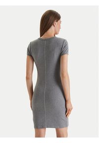 Calvin Klein Jeans Sukienka codzienna LV047B266G Szary Slim Fit. Okazja: na co dzień. Kolor: szary. Materiał: bawełna. Typ sukienki: proste. Styl: casual #2