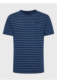Superdry T-Shirt Vintage Stripe M1011302A Granatowy Regular Fit. Kolor: niebieski. Materiał: bawełna. Styl: vintage