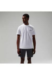 Koszulka z nadrukiem męska Berghaus Mtn Silhouette SS Tee. Kolor: biały. Wzór: nadruk