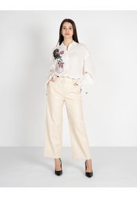 Pinko Spodnie "Accalcare" | 1V10LB Y7MN | Accalcare Pantalone | Kobieta | Beżowy. Stan: podwyższony. Kolor: beżowy. Materiał: skóra ekologiczna #8