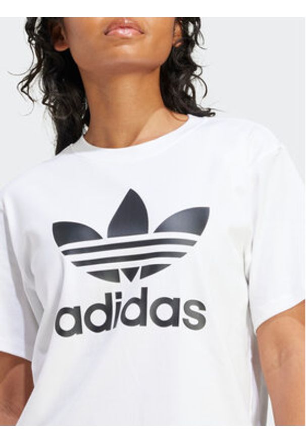 Adidas - adidas T-Shirt Trefoil IR9534 Biały Regular Fit. Kolor: biały. Materiał: bawełna