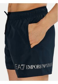 EA7 Emporio Armani Szorty kąpielowe 7M000519 AF13049 MB010 Granatowy Regular Fit. Kolor: niebieski. Materiał: syntetyk