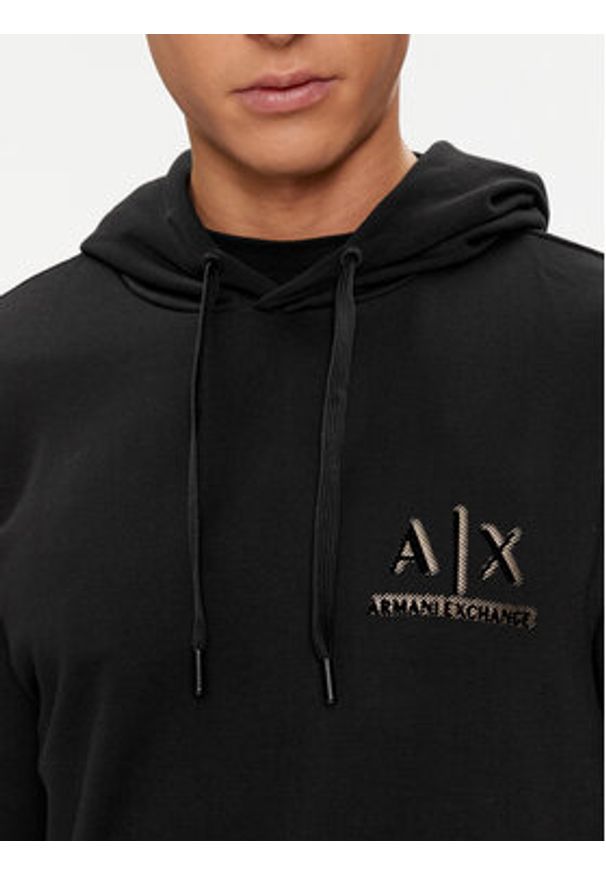 Armani Exchange Bluza 3DZMSB Z9N1Z 1200 Czarny Regular Fit. Kolor: czarny. Materiał: syntetyk