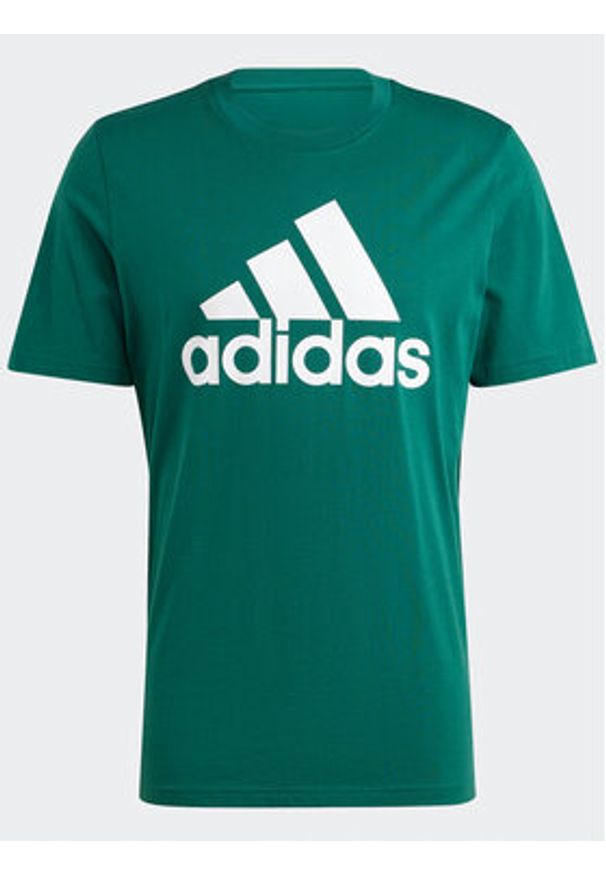 Adidas - adidas T-Shirt Essentials IS1300 Zielony Regular Fit. Kolor: zielony. Materiał: bawełna