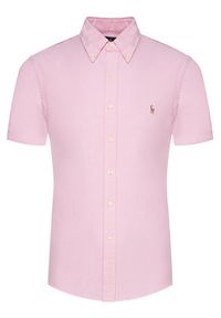 Polo Ralph Lauren Koszula Classics 710787736 Różowy Slim Fit. Typ kołnierza: polo. Kolor: różowy. Materiał: bawełna #5