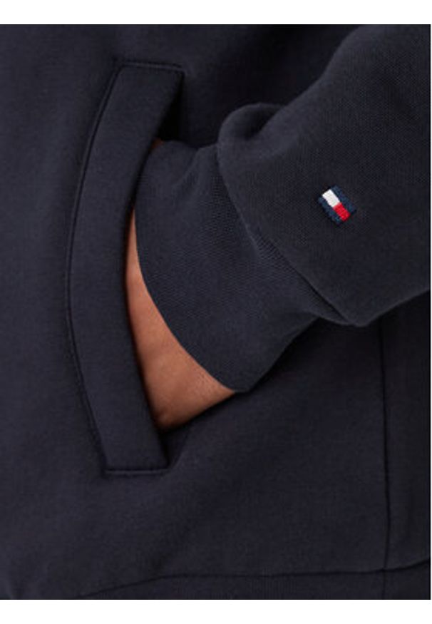 TOMMY HILFIGER - Tommy Hilfiger Bluza Arch Stand MW0MW41425 Granatowy Regular Fit. Kolor: niebieski. Materiał: bawełna