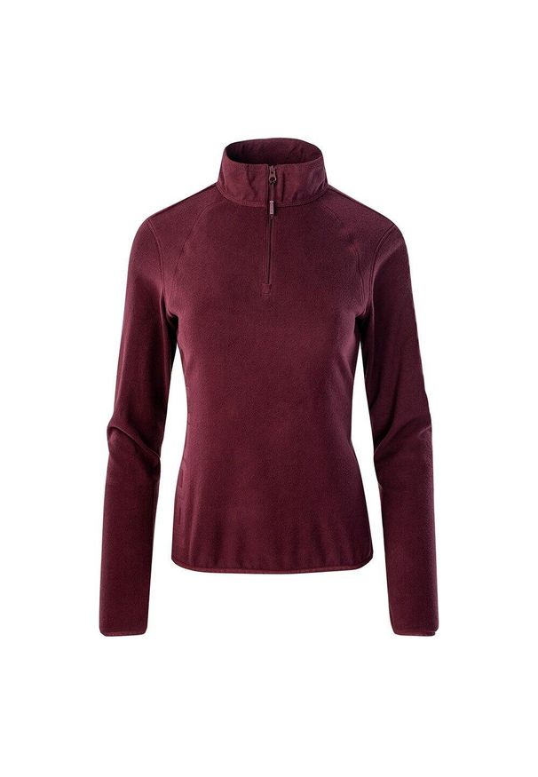 Iguana - Polarowy Top Damski Produkt Termiczny Vilos. Kolor: czerwony, brązowy, wielokolorowy. Materiał: polar. Sport: turystyka piesza