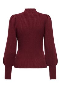 only - ONLY Sweter Katia 15232494 Bordowy Regular Fit. Kolor: czerwony. Materiał: syntetyk #4