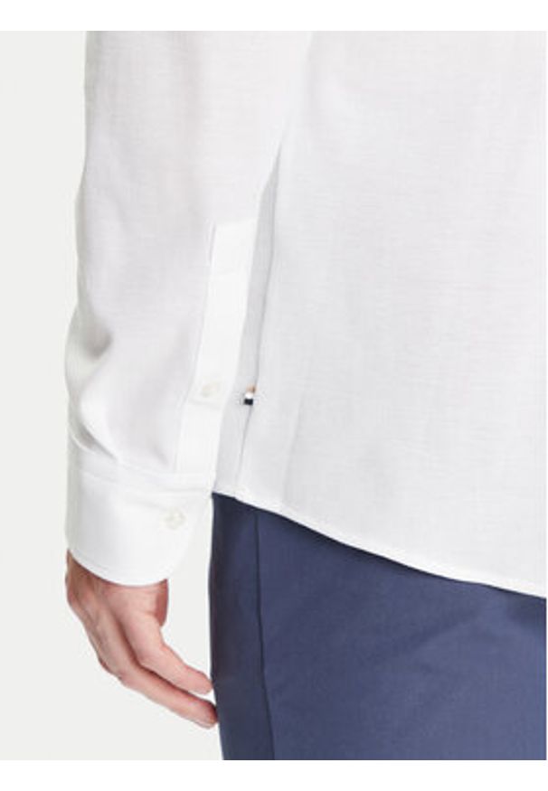 BOSS Koszula P-Hank 50527675 Biały Slim Fit. Kolor: biały. Materiał: bawełna