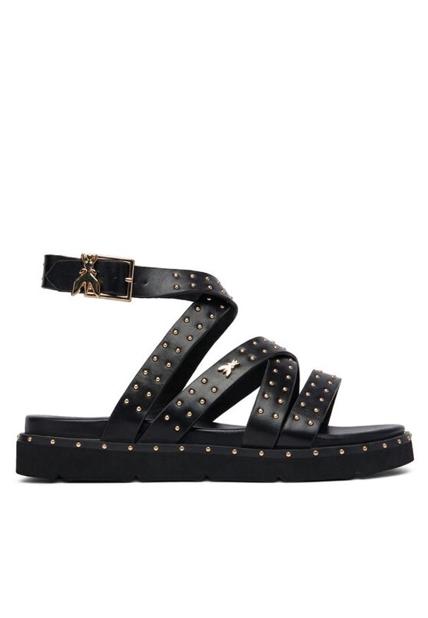 Patrizia Pepe Sandały PPJ397.31 Czarny. Kolor: czarny. Materiał: skóra