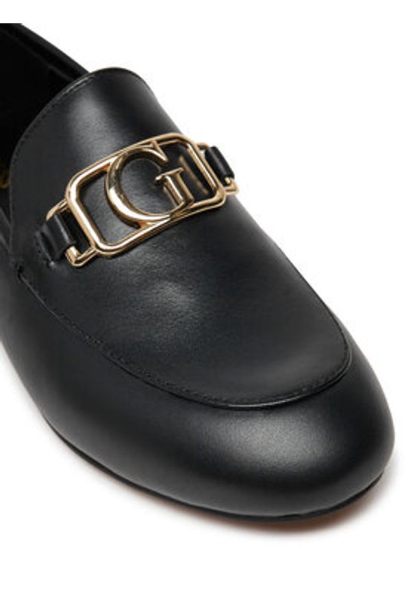 Guess Loafersy FLPMAR LEA14 Czarny. Kolor: czarny. Materiał: skóra