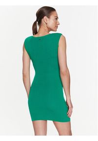 Morgan Sukienka dzianinowa 231-RMANI Zielony Slim Fit. Kolor: zielony. Materiał: syntetyk, wiskoza