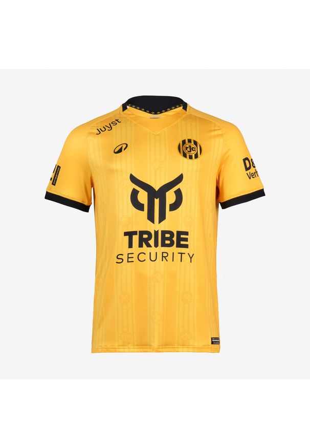 KIPSTA - Koszulka piłkarska autentyczna Kipsta Roda JC 25/26 domowa. Kolor: żółty, pomarańczowy, wielokolorowy. Materiał: poliester, tkanina, elastan, materiał, prążkowany. Sport: piłka nożna