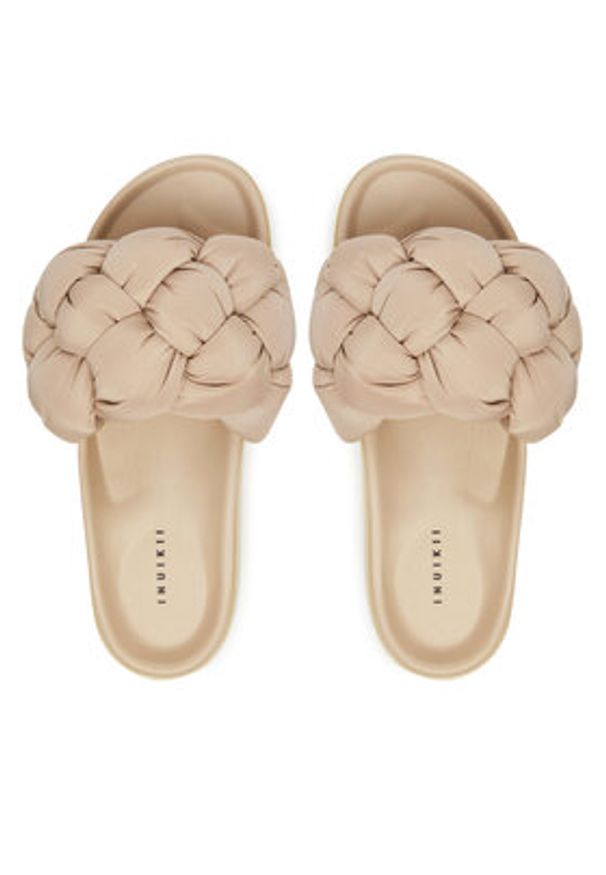 Inuikii Klapki Puffer Braided 70103-177 Beżowy. Kolor: beżowy. Materiał: materiał