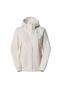 Kurtka The North Face Antora Rain Jacket 0A8BKDQLI1 - biała. Typ kołnierza: kaptur. Kolor: biały. Materiał: poliester, materiał. Styl: sportowy, klasyczny