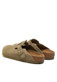 Birkenstock Klapki Boston Leve 1025844 Zielony. Kolor: zielony. Materiał: zamsz, skóra