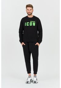 DSQUARED2 Czarna męska bluza Icon Blur Cool Fit Crewneck, Rozmiar XL. Kolor: czarny #4