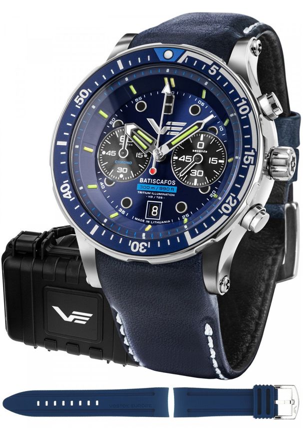 Zegarek Vostok Europe Zegarek męski Vostok Europe 6S21-511A772 niebieski. Kolor: niebieski