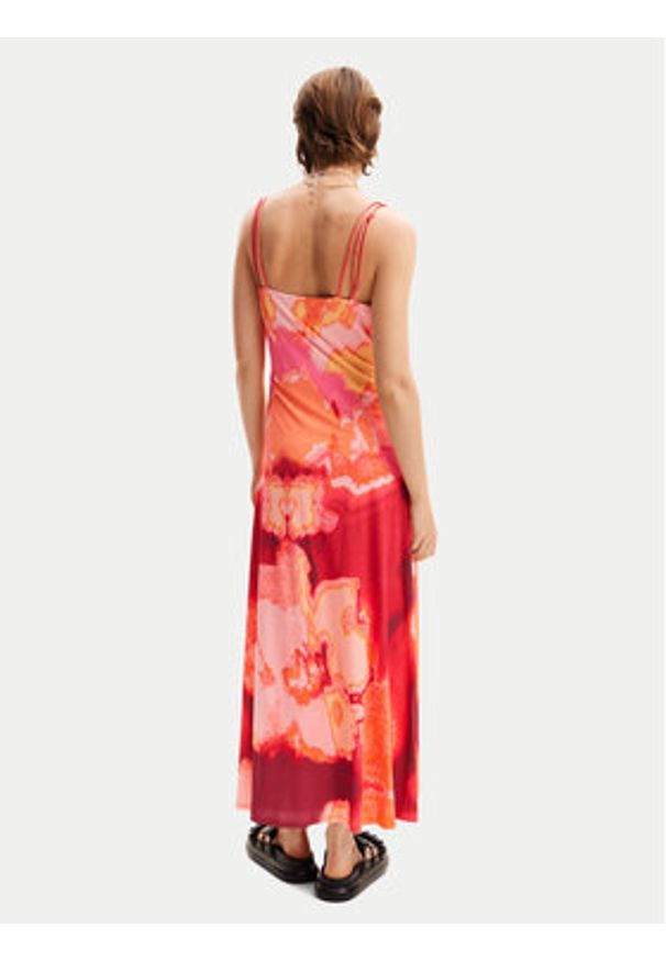 Desigual Sukienka letnia Nerea 24SWVK19 Różowy Regular Fit. Kolor: różowy. Materiał: syntetyk. Sezon: lato