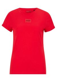 Hugo T-Shirt Redlabel 50456008 Różowy Slim Fit. Kolor: różowy. Materiał: bawełna