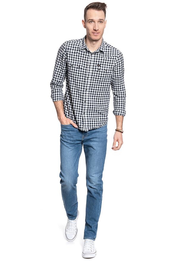 Lee - LEE AUSTIN MĘSKIE SPODNIE JEANSOWE DARK FREEPORT L733PXGQ 112140805