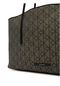 Calvin Klein Torebka Emblem Trio Pebble Shoulder Bag LV04F3750G Brązowy. Kolor: brązowy #5