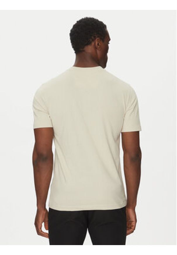 BOSS T-Shirt Logo 50538096 Beżowy Regular Fit. Kolor: beżowy. Materiał: bawełna