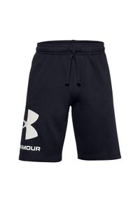 Spodenki fitness męskie Under Armour Rival Fleece. Kolor: czarny. Sport: fitness