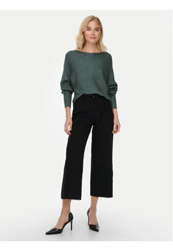 only - ONLY Sweter Adaline 15226298 Zielony Relaxed Fit. Kolor: zielony. Materiał: wiskoza