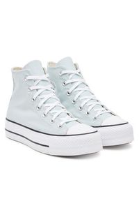 Converse Trampki Chuck Taylor All Star Lift Platform A11873C Błękitny. Kolor: niebieski. Materiał: materiał. Obcas: na platformie #4