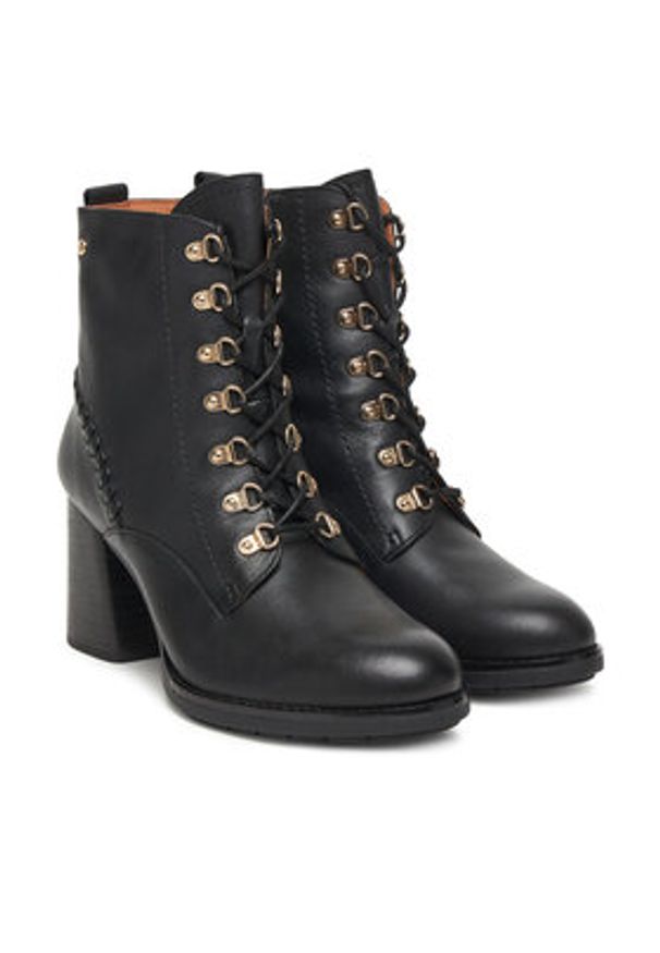 Pikolinos Trzewiki W9U-8955 Czarny. Kolor: czarny. Materiał: skóra