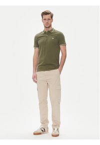 Lee Polo Pique 112363855 Zielony Regular Fit. Typ kołnierza: polo. Kolor: zielony. Materiał: bawełna
