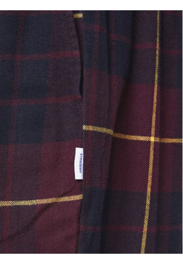 Jack & Jones Spodnie piżamowe Crimon 12182711 Bordowy Regular Fit. Kolor: czerwony. Materiał: bawełna