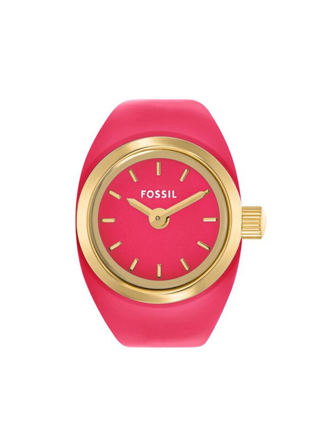 Fossil Zegarek Watch Ring ES5414 Różowy. Kolor: różowy