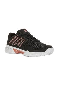 Buty do tenisa damskie K-Swiss Express Light 3. Kolor: wielokolorowy, czarny, szary. Materiał: materiał, syntetyk. Szerokość cholewki: normalna. Sport: tenis