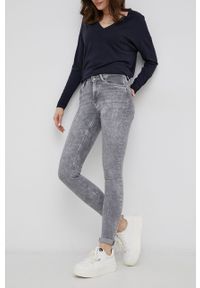 only - Only Jeansy damskie medium waist. Kolor: szary #1
