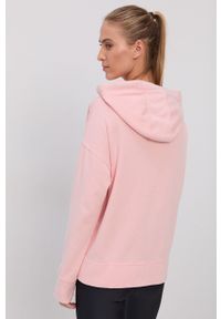 DKNY - Dkny Bluza bawełniana DP1T8326 damska kolor różowy z kapturem gładka. Okazja: na co dzień. Typ kołnierza: kaptur. Kolor: różowy. Materiał: bawełna. Długość rękawa: długi rękaw. Długość: długie. Wzór: gładki. Styl: casual #6
