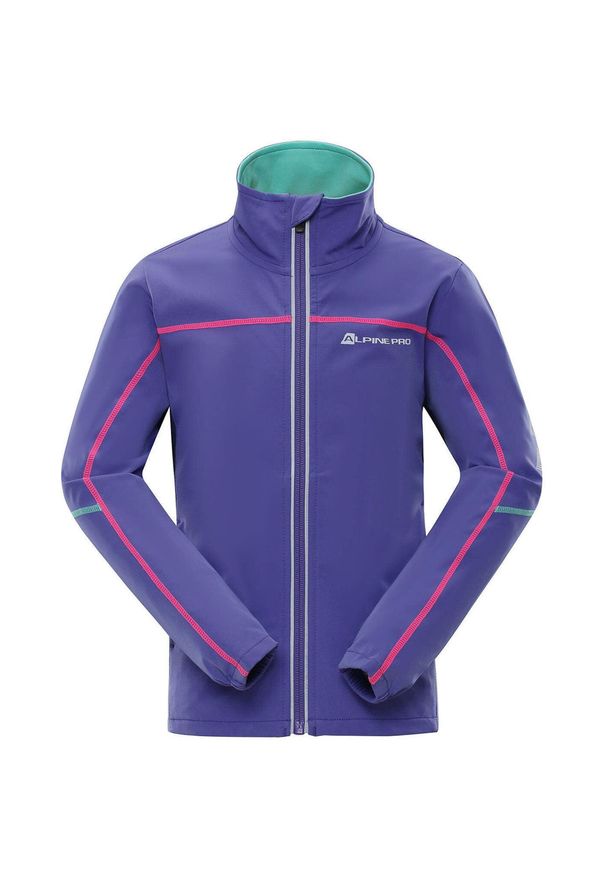 ALPINE PRO - Kurtka Softshell dla Dzieci Alpine Pro Technico 140-146. Kolor: zielony. Materiał: elastan, poliester. Styl: sportowy