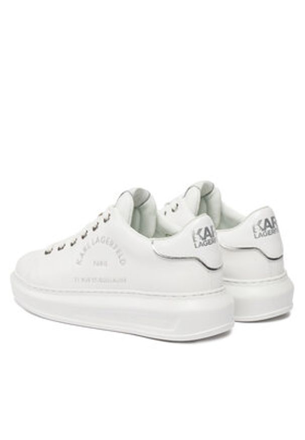 Karl Lagerfeld - KARL LAGERFELD Sneakersy KL62539F Biały. Kolor: biały. Materiał: skóra