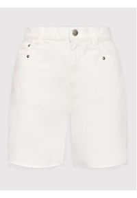 TwinSet - TWINSET Szorty jeansowe 221TT2390 Biały Regular Fit. Kolor: biały. Materiał: jeans, bawełna