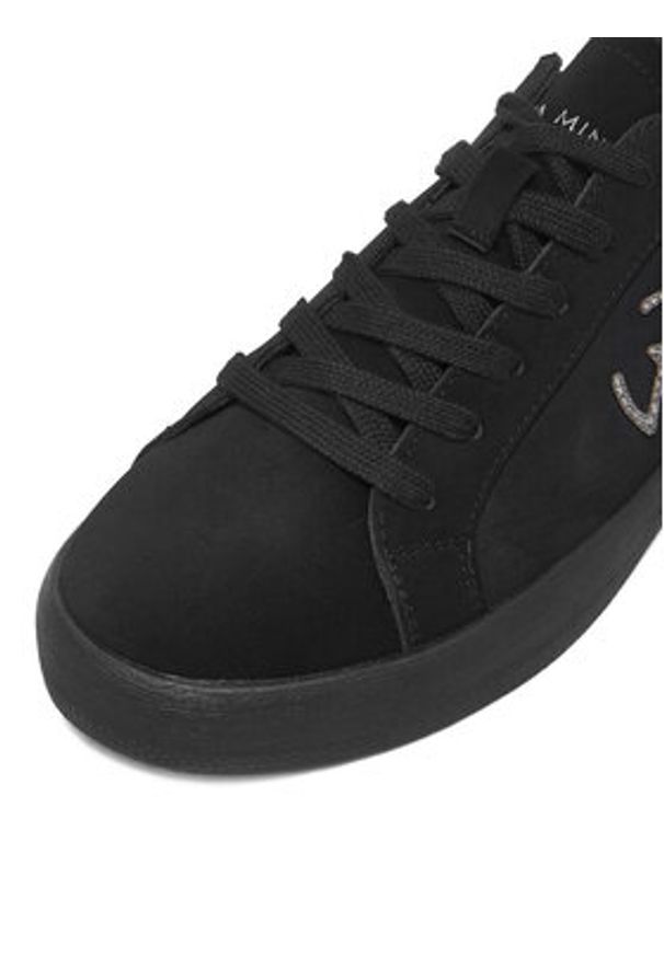 Eva Minge Sneakersy EO-ELLA-WSDR13670-1 Czarny. Kolor: czarny. Materiał: materiał